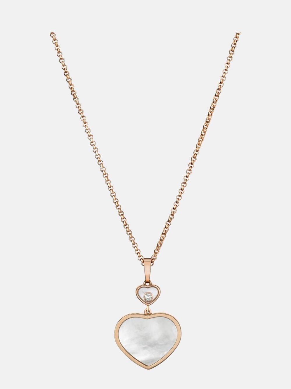 Chopard Rose Gold Heart Pendant with Mother-of-Pearl